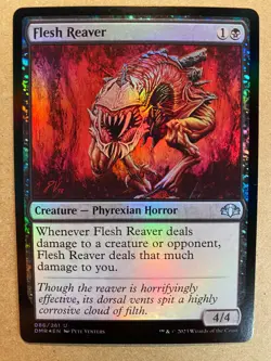 MTG 1x FOIL Flesh Reaver Dominaria Remastered Magic the Gathering Card x1 NM - Image 1