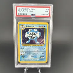 PSA 9 Poliwrath 13/102 1999 Base Set Holo Rare Pokemon Card - Image 1