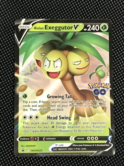 Alolan Exeggutor V SWSH225 SWSH: Sword & Shield Promo Cards Holo - Image 1