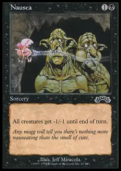 Magic the Gathering MTG Nausea (67) Exodus NM - Image 1