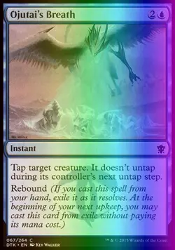 Magic the Gathering MTG Ojutai's Breath (67) Dragons of Tarkir LP FOIL - Image 1