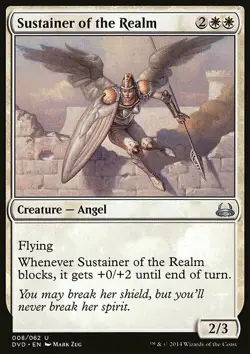 Magic the Gathering MTG Sustainer of the Realm (8) DDA, Divine vs. Demonic NM - Image 1