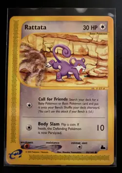 Rattata - 90/144 - Skyridge - Non Holo Common - Pokemon TCG - NM - Image 1