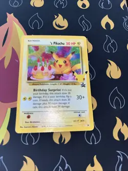 Pokemon Pikachu TCG Birthday Celebrations Promo Card Classic Collection - Image 1