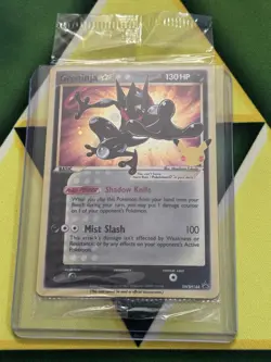 Pokemon Greninja Gold Star SWSH144 Black Star Promos Holo Sealed - Image 1