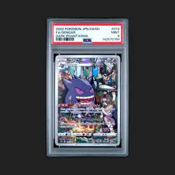 2022 Pokemon Japanese Sword & Shield S10A Dark Phantasma FA GENGAR #074 PSA 9 - Image 1