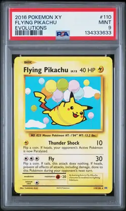 2016 Pokemon Xy Evolutions #110 Flying Pikachu Evolutions PSA 9 - Image 1