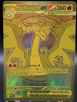Mega Charizard x ex 130/94 Gold Ultra Rare - Phantasmal Flames - NM✨- Pokemon - Image 1