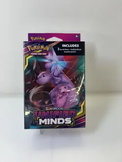 Pokemon TCG Sun & Moon Unified Minds Hanger Box Sealed (3 Booster Packs) - Image 1