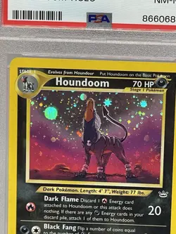 Houndoom 8/64 PSA 8 Neo Revelation Pokemon Graded TCG. Rare Mint. With 🌀SWIRL🌀 - Image 2