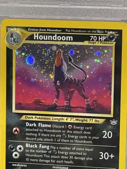 Houndoom 8/64 PSA 8 Neo Revelation Pokemon Graded TCG. Rare Mint. With 🌀SWIRL🌀 - Image 5