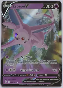 2021 Pokemon TCG Evolving Skies Espeon V Ultra Rare Holo 64/203 - NM - Image 1