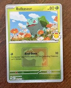 Bulbasaur Pokemon Day 2026 Play Stamped Reverse Holo MEG 001/132 Pokemon TCG NM - Image 1