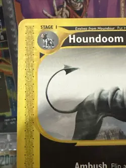 Houndoom Skyridge Reverse Holo 12/144 Pokemon 2003 Vintage E-Reader Rare LP - Image 2