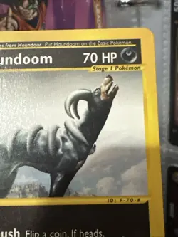 Houndoom Skyridge Reverse Holo 12/144 Pokemon 2003 Vintage E-Reader Rare LP - Image 3