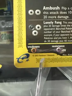 Houndoom Skyridge Reverse Holo 12/144 Pokemon 2003 Vintage E-Reader Rare LP - Image 5