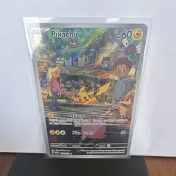 Pokemon TCG Pikachu Illustration Rare Full Art Holo Scarlet & Violet 151 173/165 - Image 1