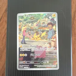 Pokemon TCG Pikachu Illustration Rare Full Art Holo Scarlet & Violet 151 173/165 - Image 3