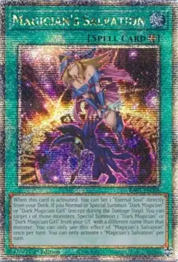 Yugioh! Magician's Salvation - RA01-EN068 - Quarter Century Secret Rare - 1st Ed - Image 1
