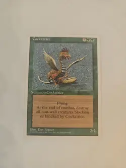 Mtg 4th Edition Cockatrice (Never Played) - Image 1
