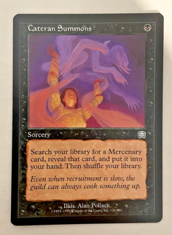 1x Cateran Summons Mercadian Masques MTG Magic the Gathering LP/NM - Image 1