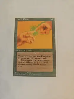 Mtg 4th Edition Instill Energy (Never Played) - Image 1