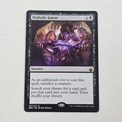 MTG Diabolic Intent BBD 141/254 Rare EN 2018 Wizards of the Coast LP - Image 1