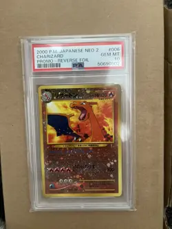 Charizard PSA 10 - Pokemon 2000 Japanese Neo 2 Promo Reverse Foil #006 US seller - Image 1