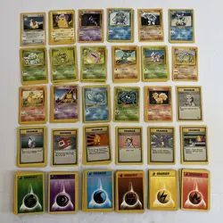 (205 Card LOT) Pokemon Vintage Base Set Card Bundle. Most In Mint Condition. NP - Image 1