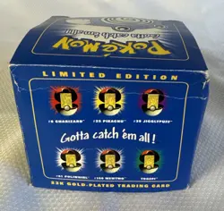 Pokemon 1999 Poliwhirl 23k Gold Plated Trading Card Pokeball Burger King Sealed - Image 4