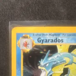 Pokemon Gyarados Base Set Holo Rare Card 6/102 100 HP English 1999 TCG - Image 2