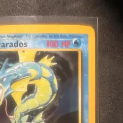 Pokemon Gyarados Base Set Holo Rare Card 6/102 100 HP English 1999 TCG - Image 3