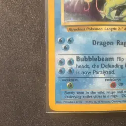 Pokemon Gyarados Base Set Holo Rare Card 6/102 100 HP English 1999 TCG - Image 5