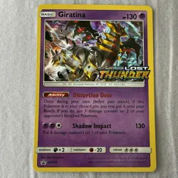 Pokemon Giratina - Sun & Moon Lost Thunder Prerelease Promo SM151 SM Holo - Image 1