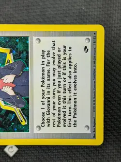 Giovanni 18/132 - Gym Challenge Unlimited Holo Rare Pokemon TCG NM - Image 5