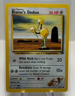 Blaine's Doduo 61/132 Gym Challenge Pokemon NM - Image 1