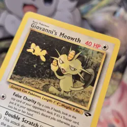 Giovanni's Meowth 43/132 Gym Challenge Regular Pokemon TCG 1999 WOTC LP - Image 5