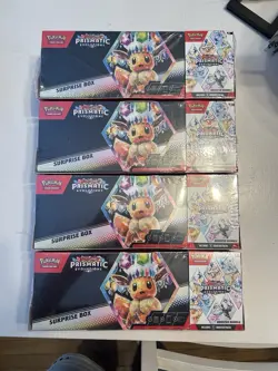 Pokemon Prismatic Evolutions Booster Surprise Box Bundle 5 Boxes - Image 2