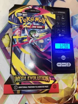 (VERY HEAVY) 32.90g Pokemon TCG Mega Evolution Sleeved Booster Pack (SEALED)✅ - Image 1