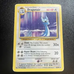 Pokemon Vintage Non-Holo Rare Dragonair 18/102 Base Set WotC 1999 - Image 1