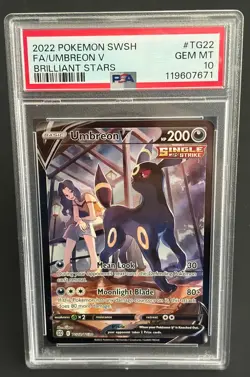 Pokemon Umbreon V #TG22/TG30 SWSH: Brilliant Stars PSA 10 GEM MINT - Image 1