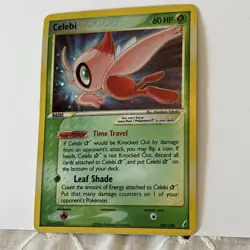 Pokemon Celebi [Gold Star] #100 Pokemon Crystal Guardians - LP/MP - Image 1