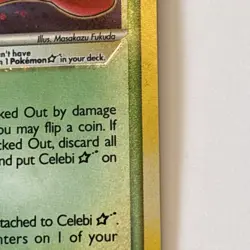 Pokemon Celebi [Gold Star] #100 Pokemon Crystal Guardians - LP/MP - Image 5