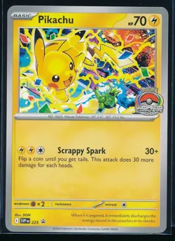 2025 Pokemon TCG - Pikachu SVP 225 Black Star Promo World Championships 2025 - Image 1