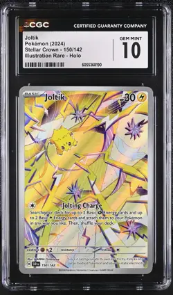 JOLTIK Stellar Crown Illustration Rare #150 CGC 10 Pokemon [Nostalgium] - Image 1