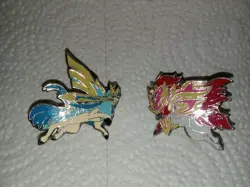 Hoopa, Shiny Zamazenta & Zacian Official Pokemon Pins Lapel Set Of 3 - Image 3
