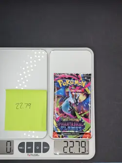 ! VERY HEAVY ! (22.79g) Pokemon Phantasmal Flames Factory Sealed Booster Pack !! - Image 1