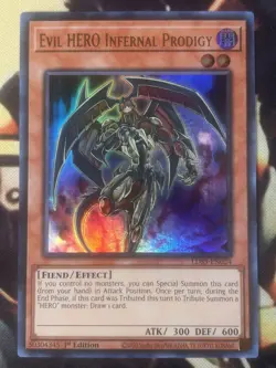 Yugioh: Evil HERO Infernal Prodigy - LDS3-EN024 - Ultra Rare - 1st Edition - NM - Image 1