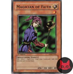 Yugioh Magician of Faith SD6-EN005 Common 1st Edition NM - Image 1