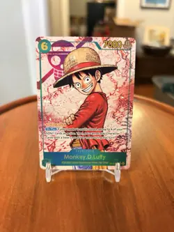 Monkey D. Luffy OP13-118 SEC Alt Art One Piece Carrying On His Will English Foil - Image 1